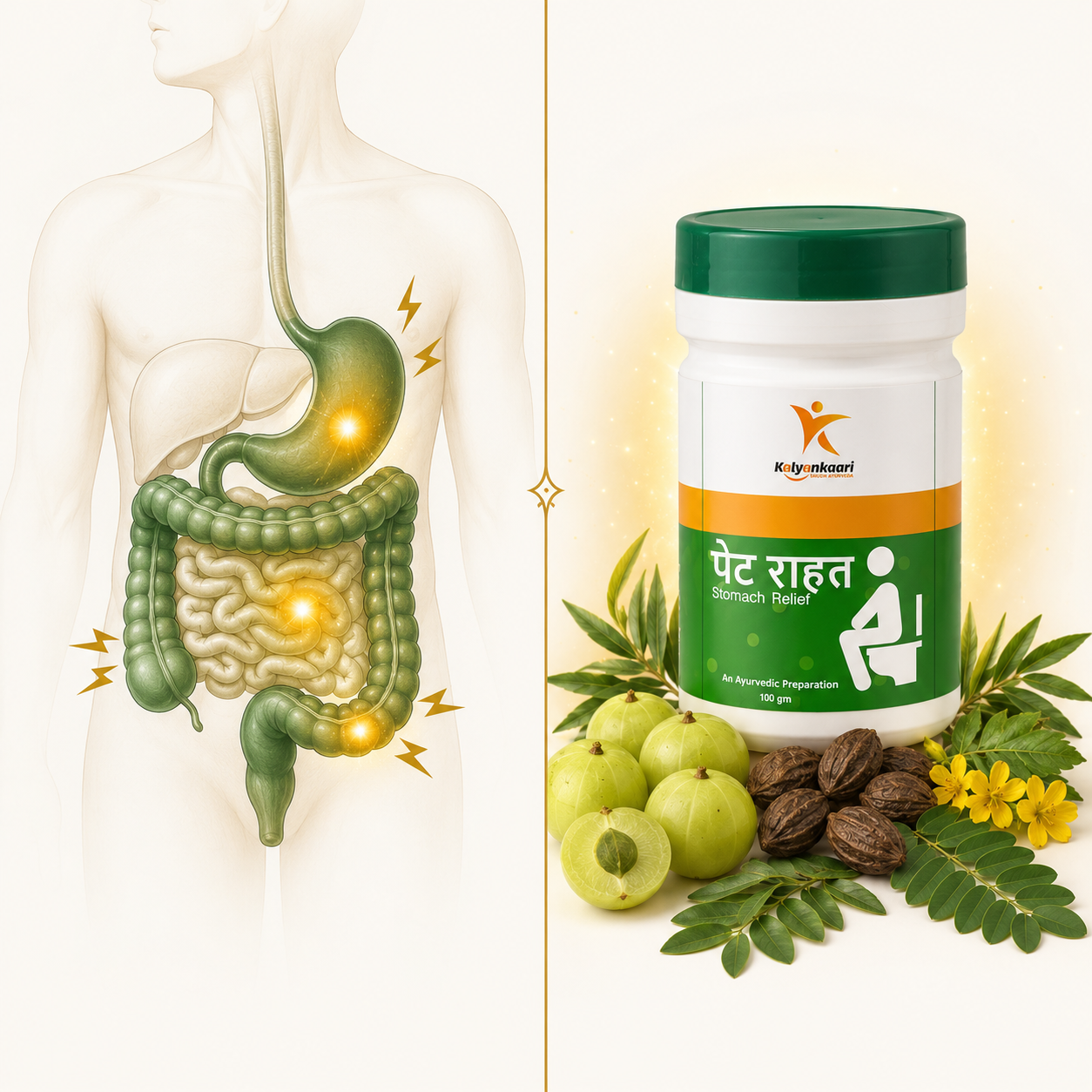 Kalyankaari पेट राहत Churna 100gm | Ayurvedic Stomach Relief